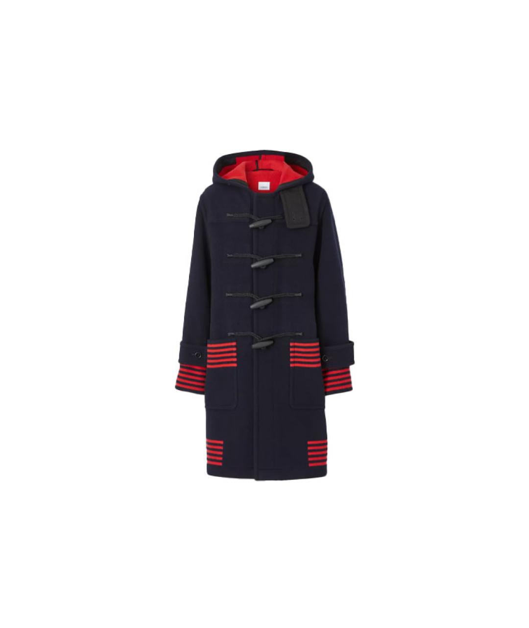 BURBERRY Темно-синее пальто, фото 1