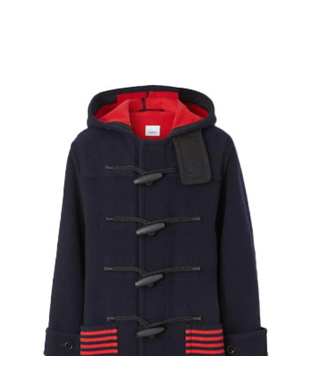 BURBERRY Темно-синее пальто, фото 4