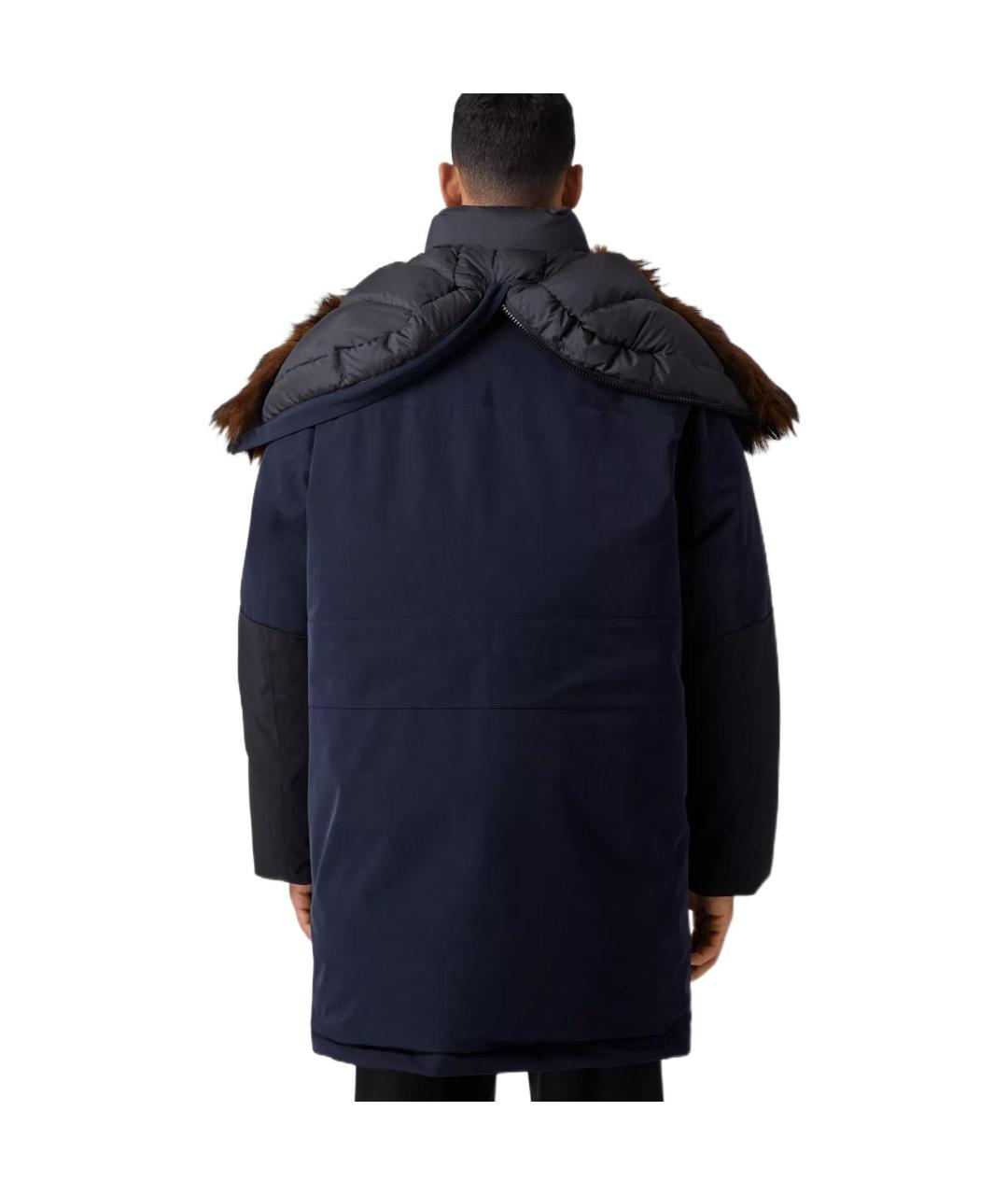 BURBERRY Темно-синий пуховик, фото 3