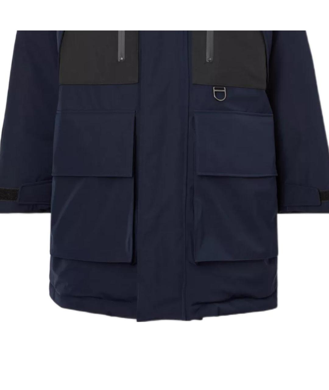 BURBERRY Темно-синий пуховик, фото 6