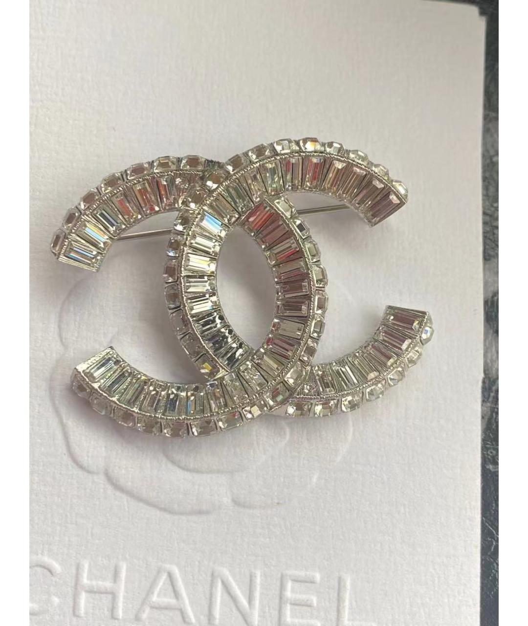 CHANEL Серебряная брошь, фото 5