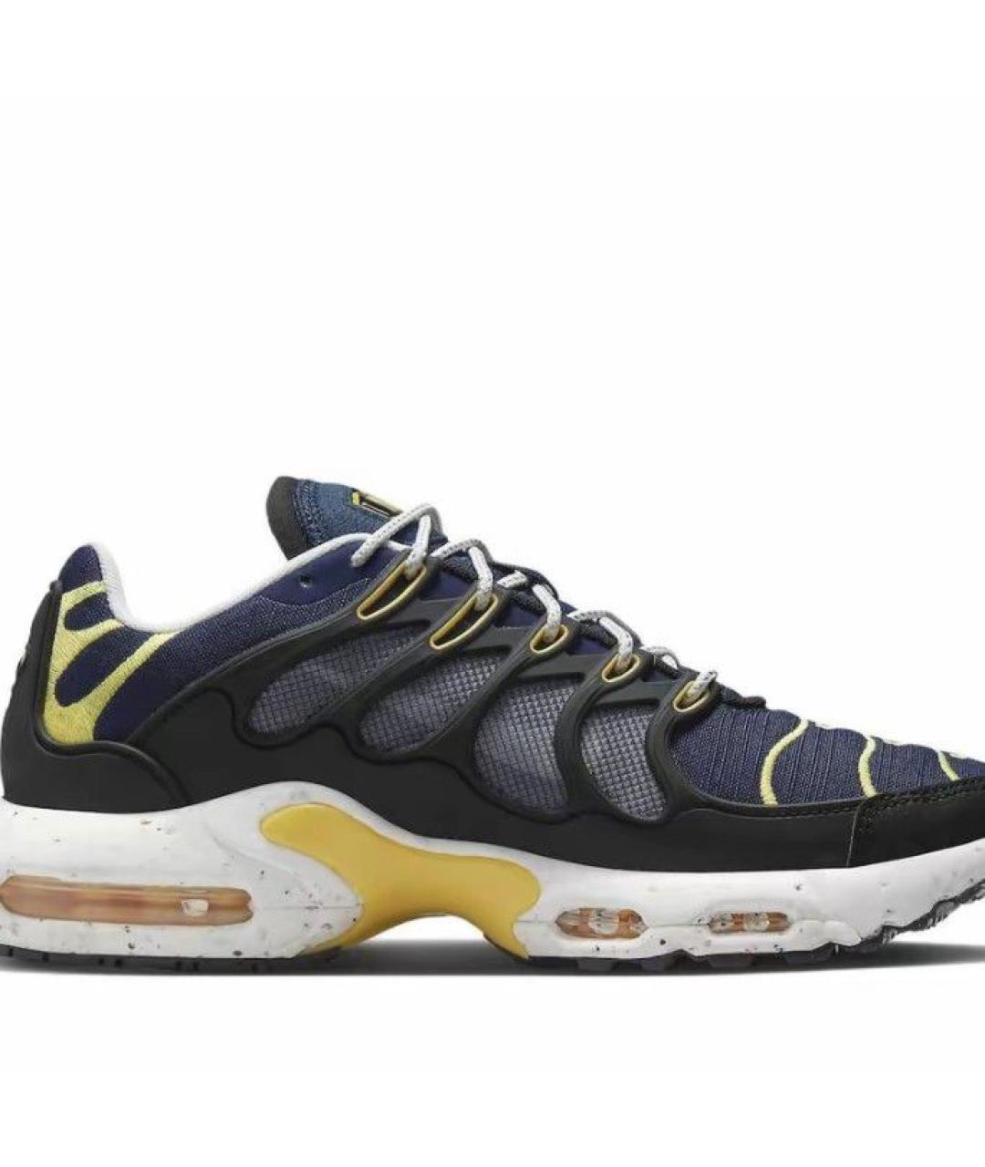 NIKE Синие текстильные низкие кроссовки / кеды, фото 3