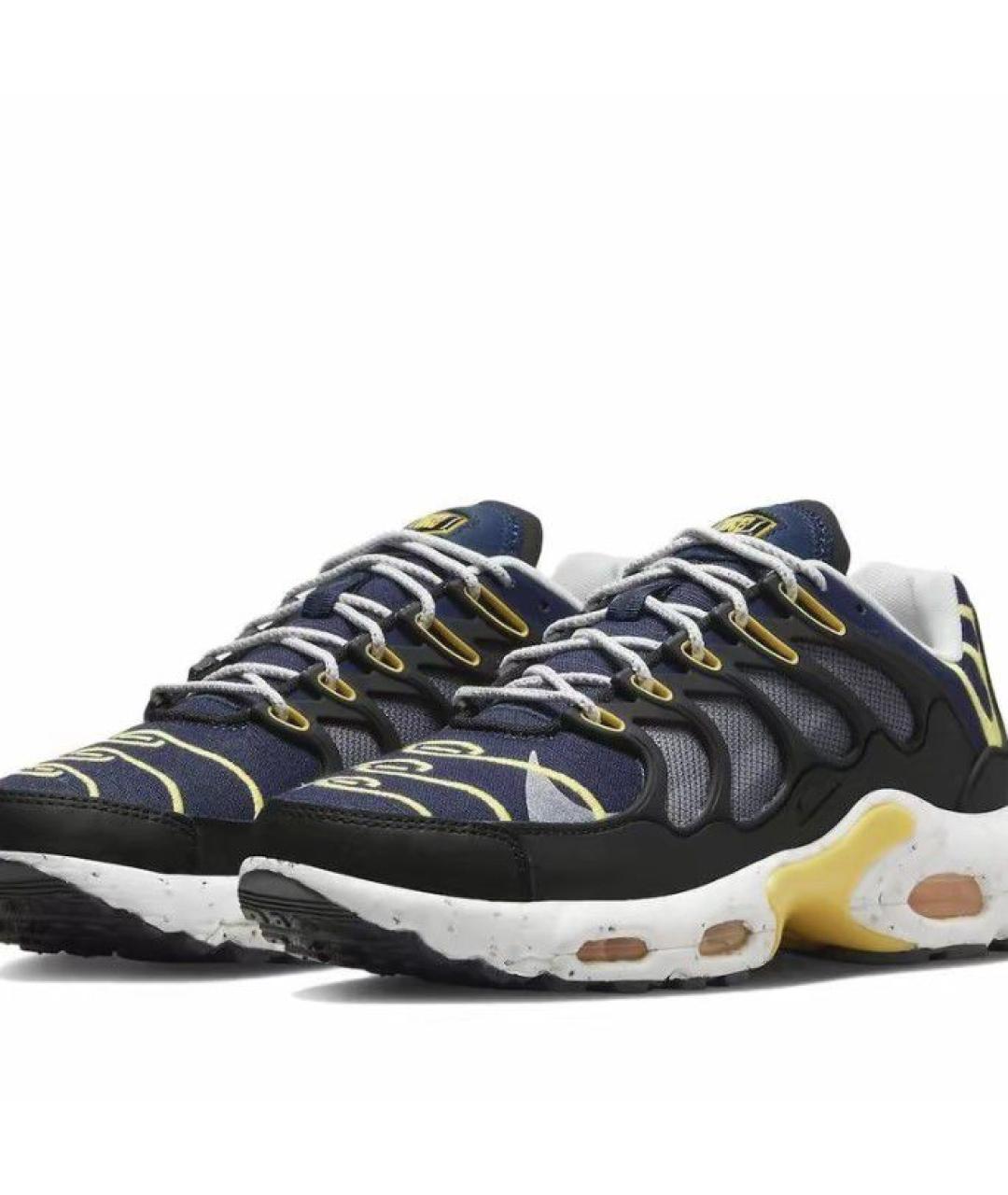 NIKE Синие текстильные низкие кроссовки / кеды, фото 2