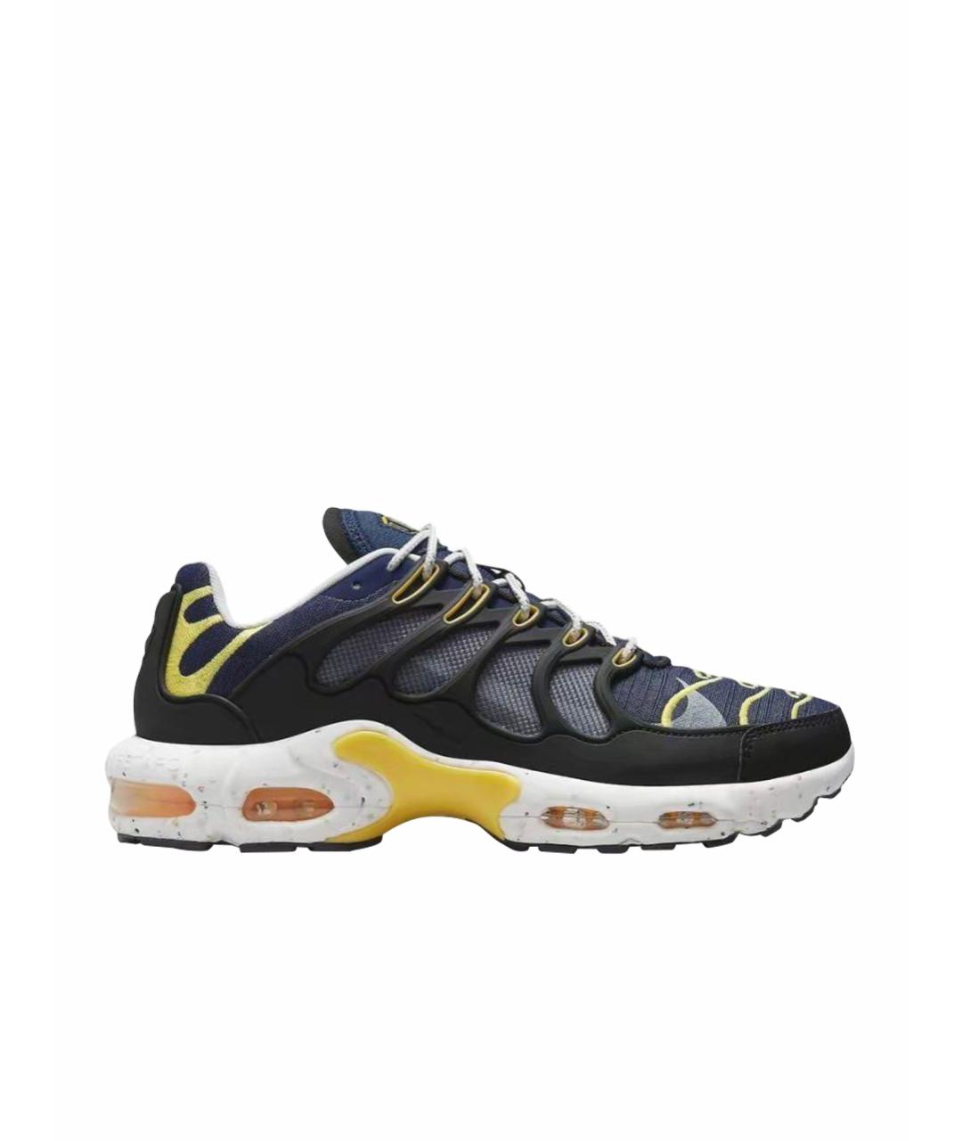 NIKE Синие текстильные низкие кроссовки / кеды, фото 1