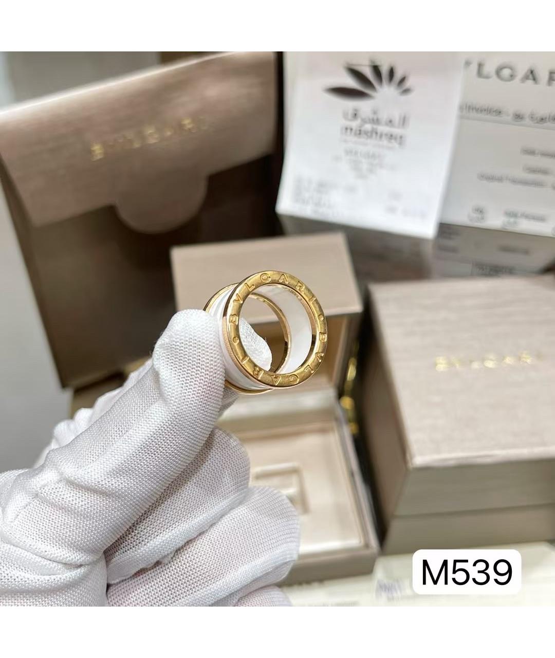 BVLGARI Белое кольцо из розового золота, фото 7