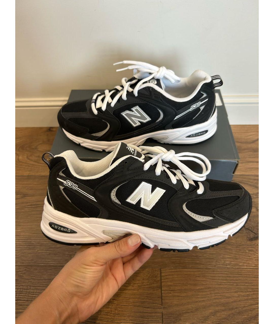 NEW BALANCE Черные замшевые кроссовки, фото 5