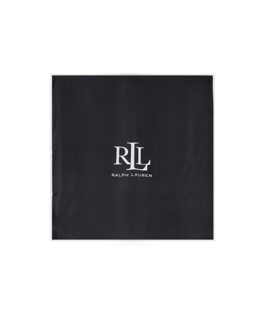 POLO RALPH LAUREN Черный шелковый шарф, фото 1