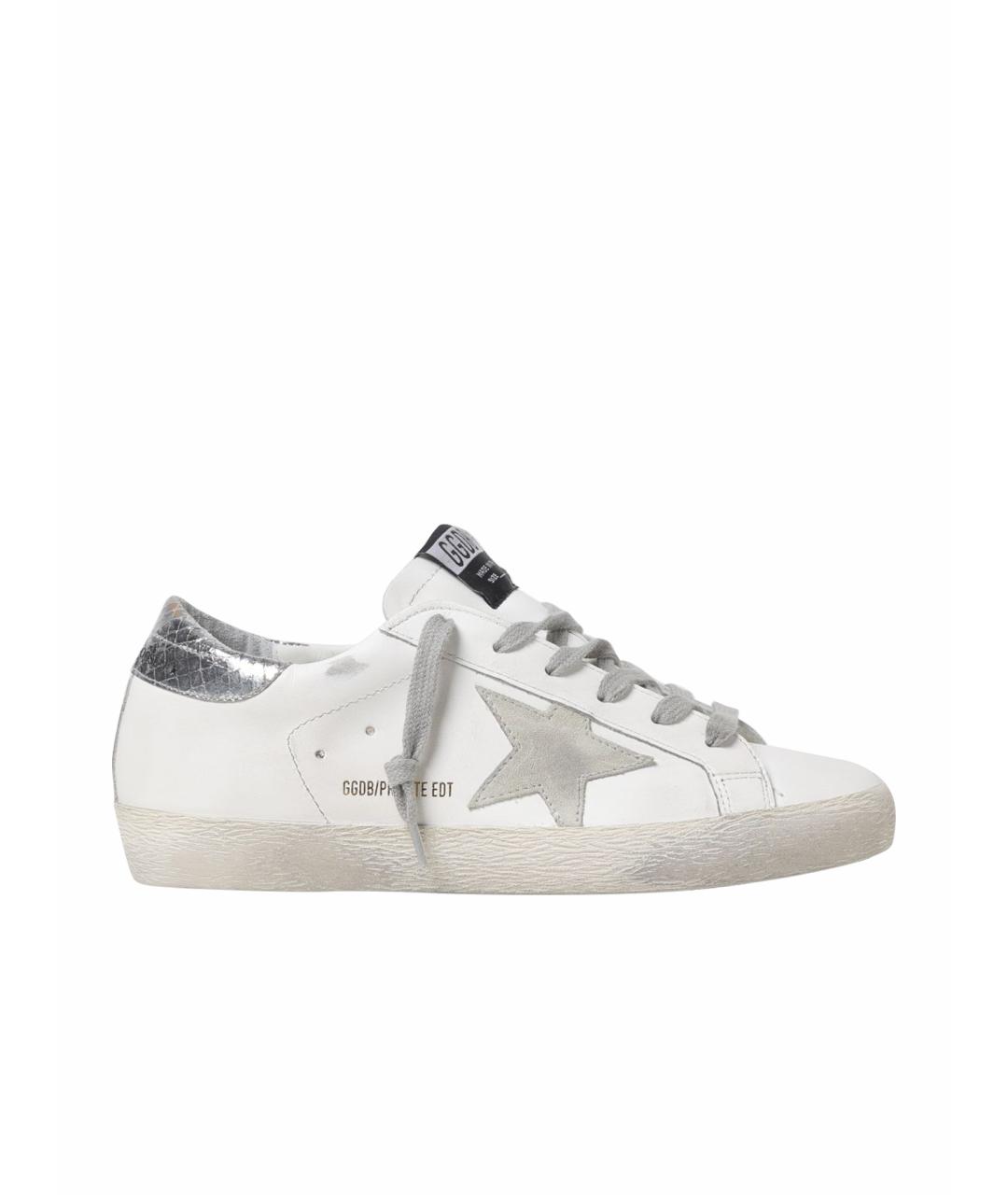 GOLDEN GOOSE DELUXE BRAND Белые кожаные кеды, фото 1