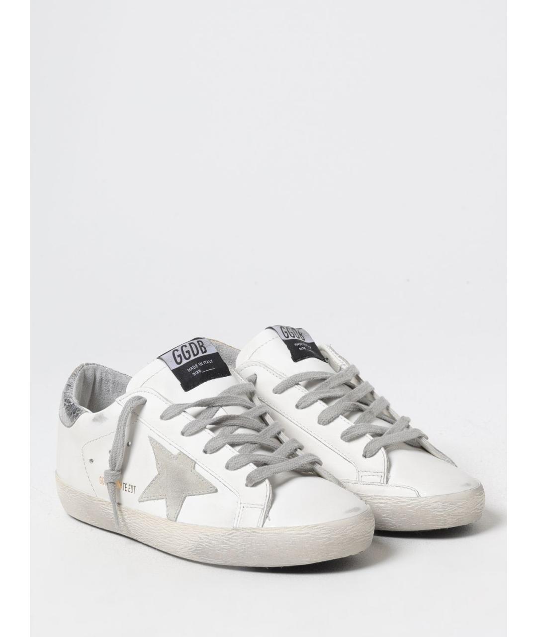 GOLDEN GOOSE DELUXE BRAND Белые кожаные кеды, фото 2