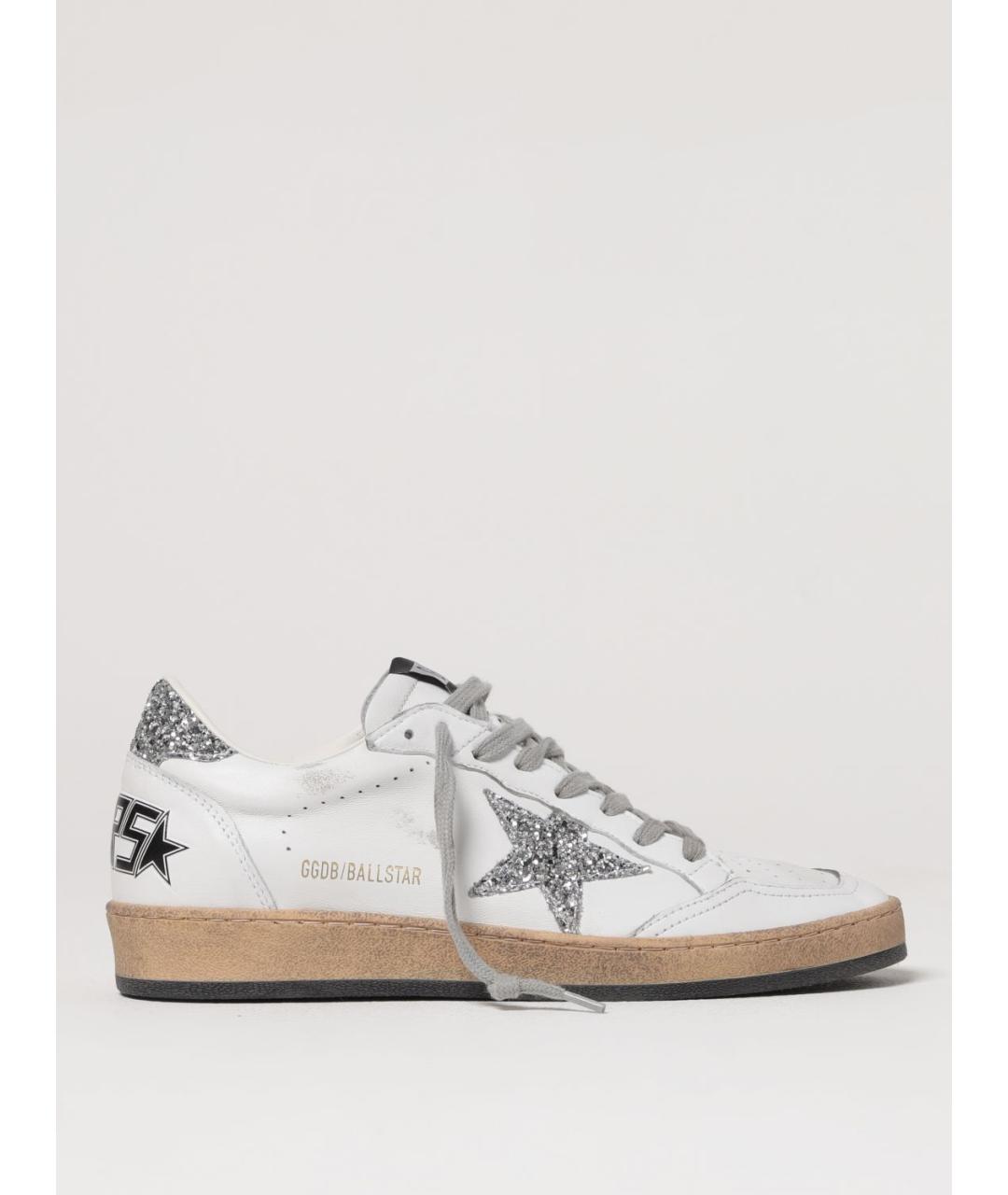 GOLDEN GOOSE DELUXE BRAND Белые кожаные кроссовки, фото 5