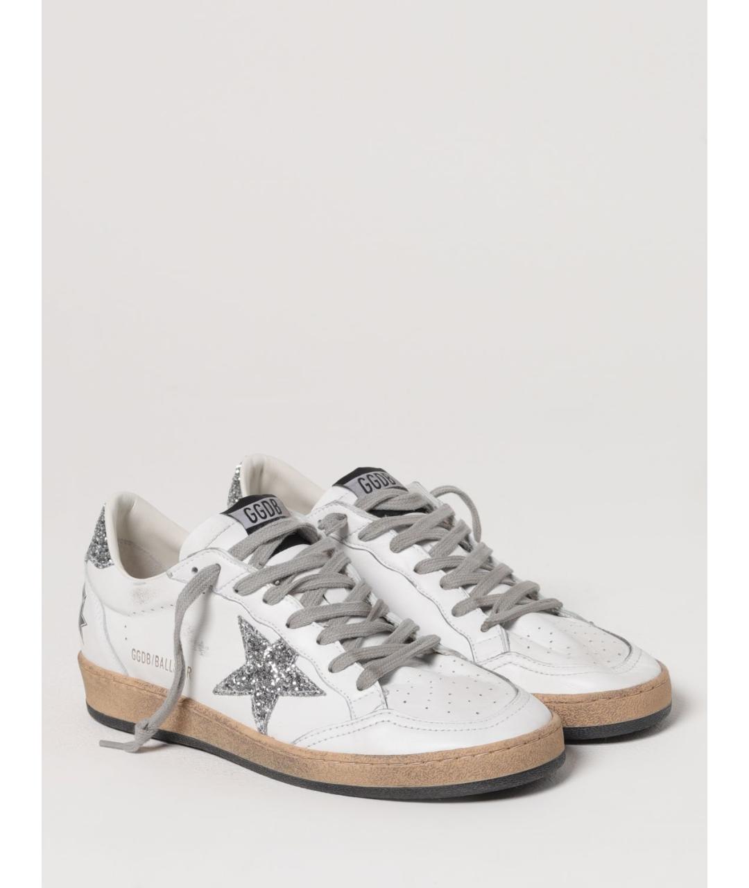 GOLDEN GOOSE DELUXE BRAND Белые кожаные кроссовки, фото 2