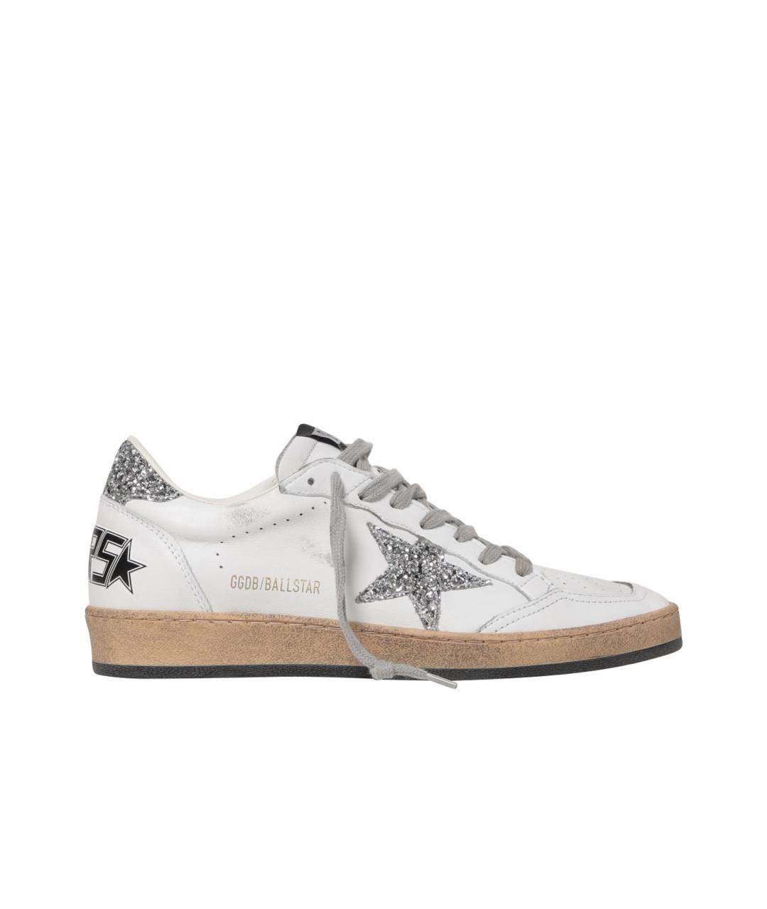 GOLDEN GOOSE DELUXE BRAND Белые кожаные кроссовки, фото 1