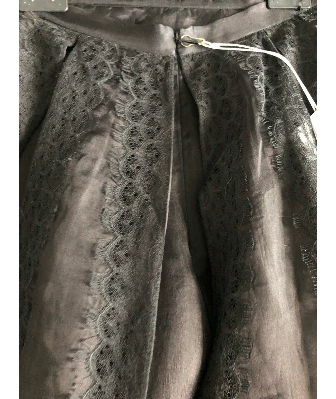 ZUHAIR MURAD Черная полиэстеровая юбка мини, фото 4