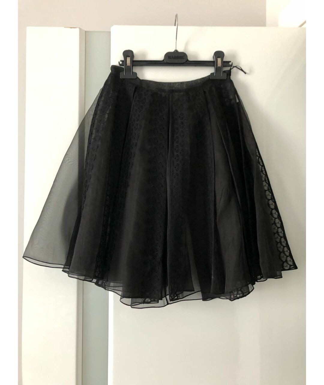 ZUHAIR MURAD Черная полиэстеровая юбка мини, фото 9