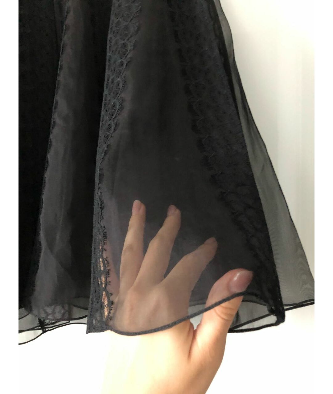 ZUHAIR MURAD Черная полиэстеровая юбка мини, фото 3
