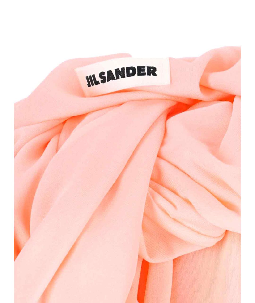 JIL SANDER Розовое вискозное платье, фото 3