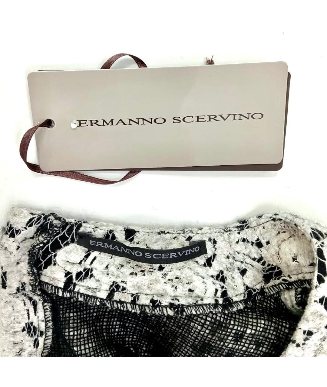 ERMANNO SCERVINO Антрацитовый хлопковый джемпер / свитер, фото 3