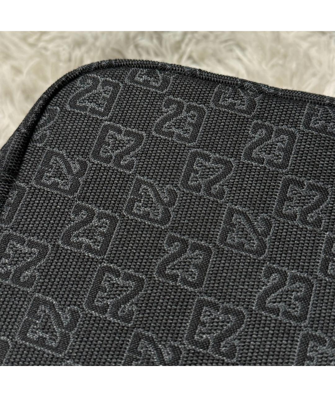 JORDAN Черная тканевая сумка на плечо, фото 5