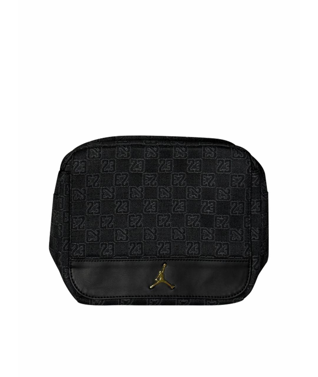 JORDAN Черная тканевая сумка на плечо, фото 1