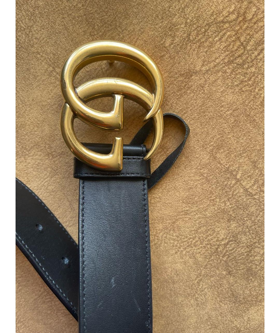 GUCCI Черный кожаный ремень, фото 8