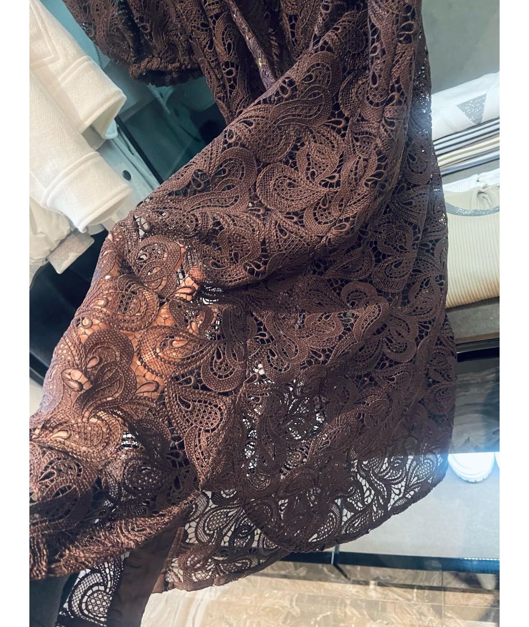 ZIMMERMANN Коричневое полиэстеровое коктейльное платье, фото 6