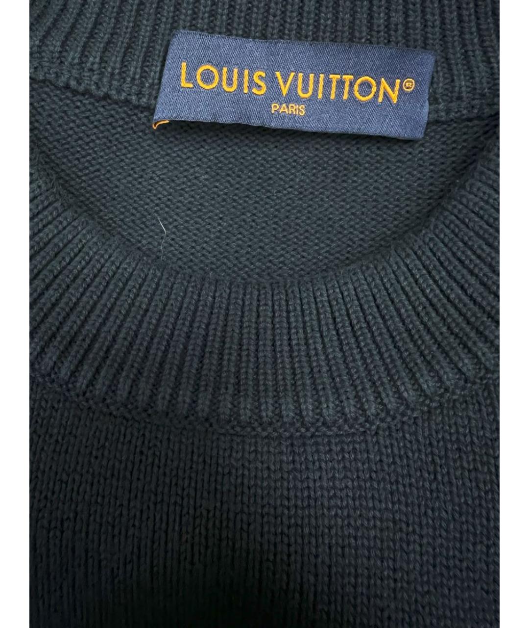 LOUIS VUITTON Темно-синий джемпер / свитер, фото 2