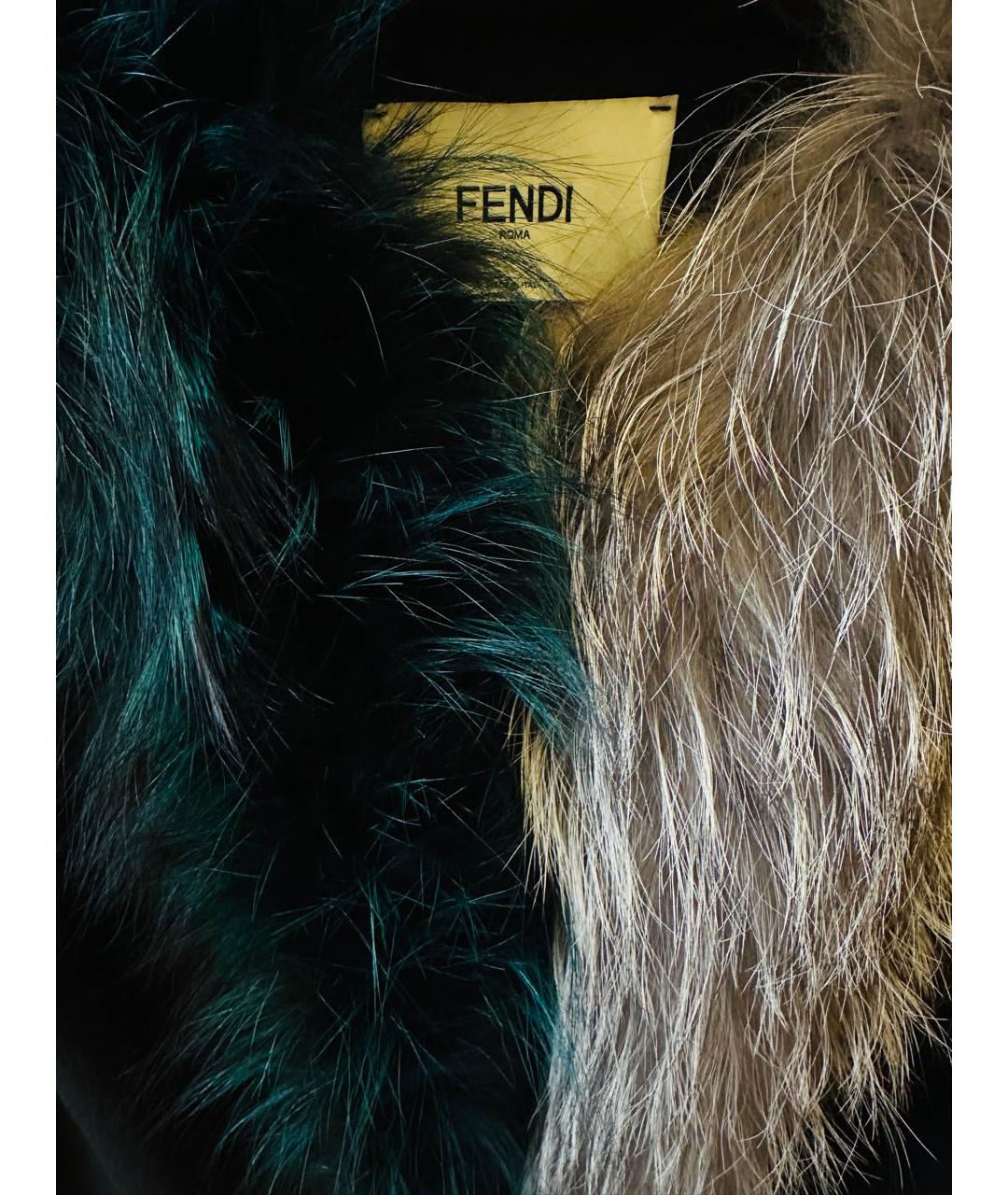 FENDI Черное пальто, фото 3