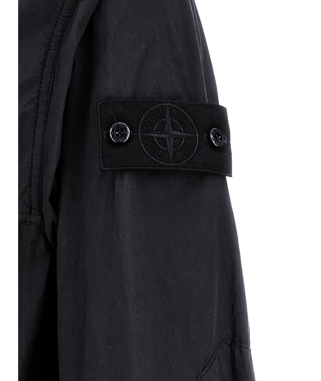 STONE ISLAND Черная полиамидовая парка, фото 4