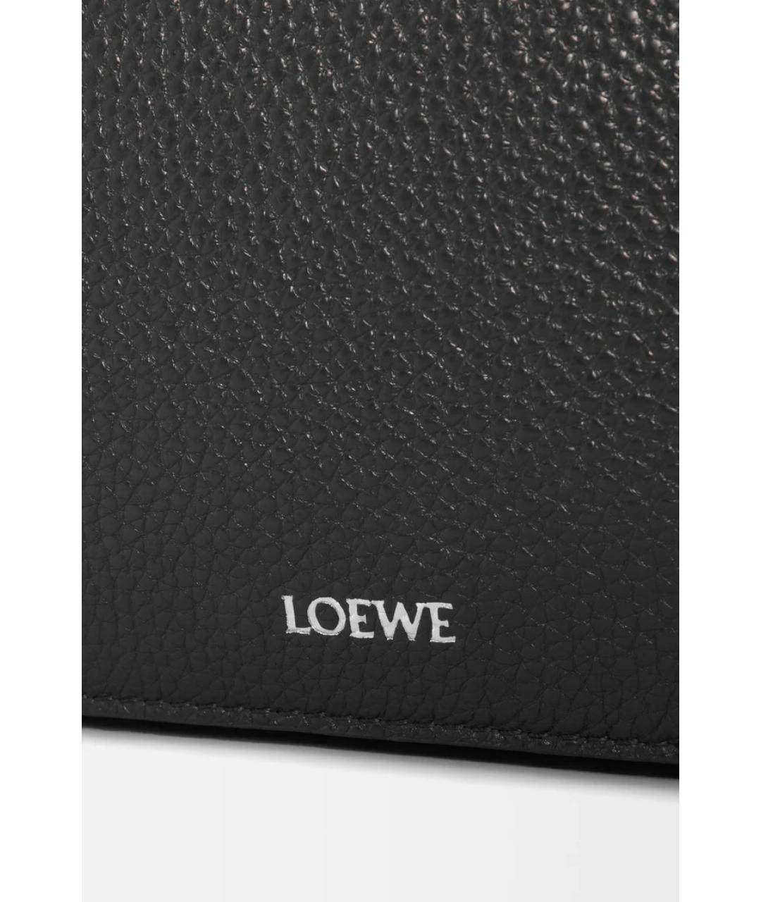 LOEWE Черная кожаная сумка на плечо, фото 4