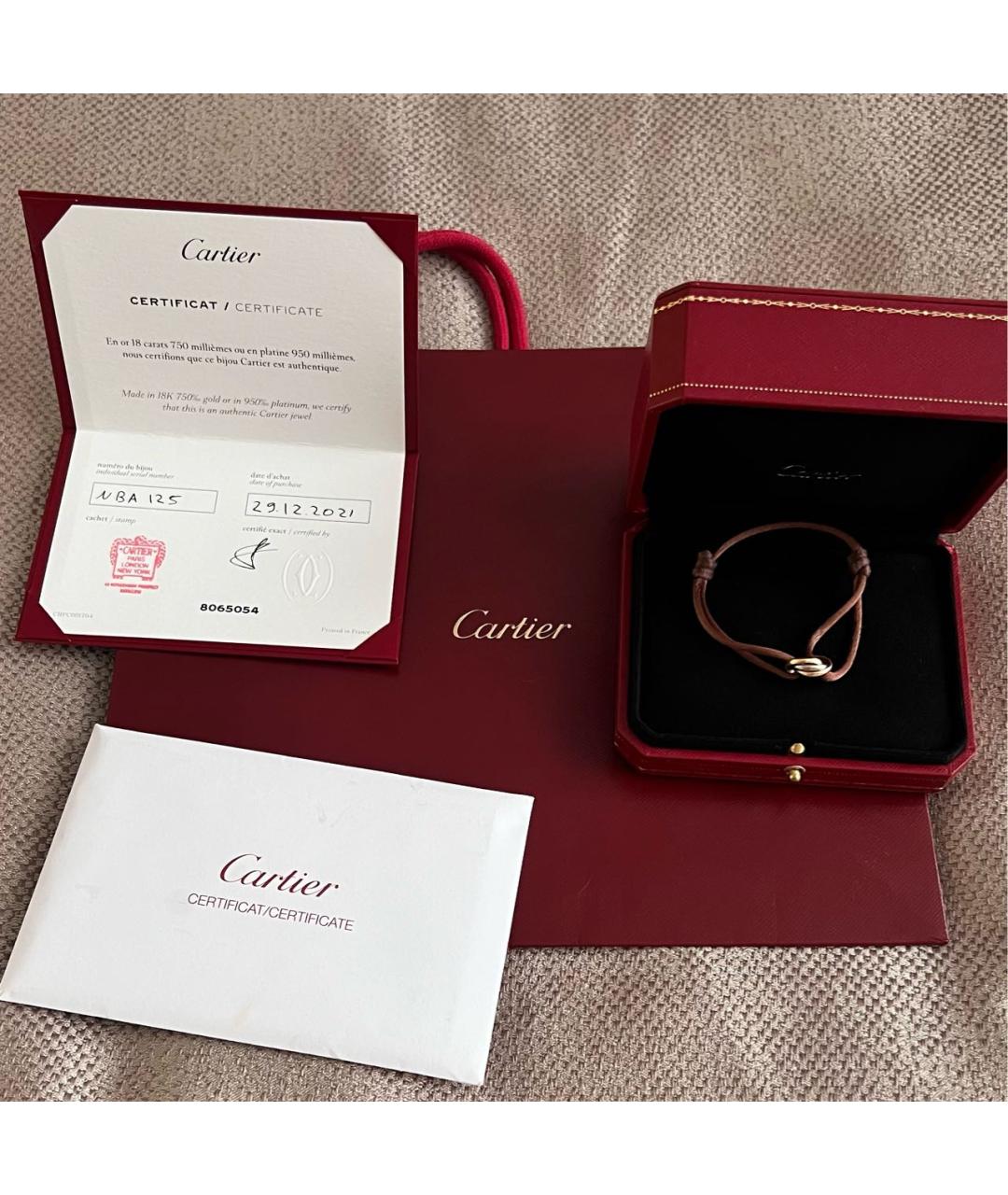 CARTIER Коричневый браслет, фото 8