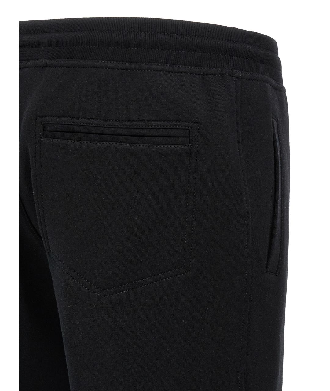 BRUNELLO CUCINELLI Черные хлопковые повседневные брюки, фото 4