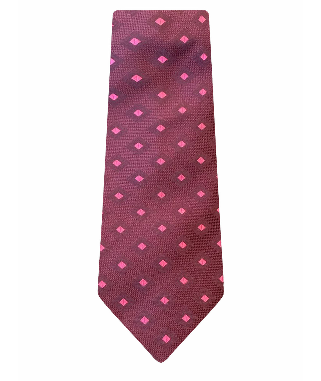 KITON Бордовый шелковый галстук, фото 1