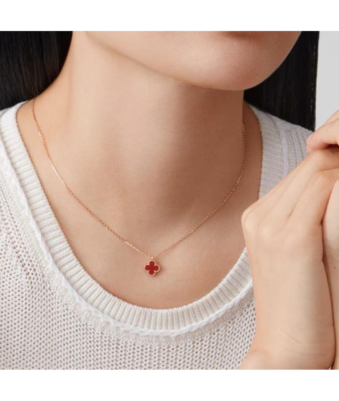 VAN CLEEF & ARPELS Красная подвеска из розового золота, фото 2