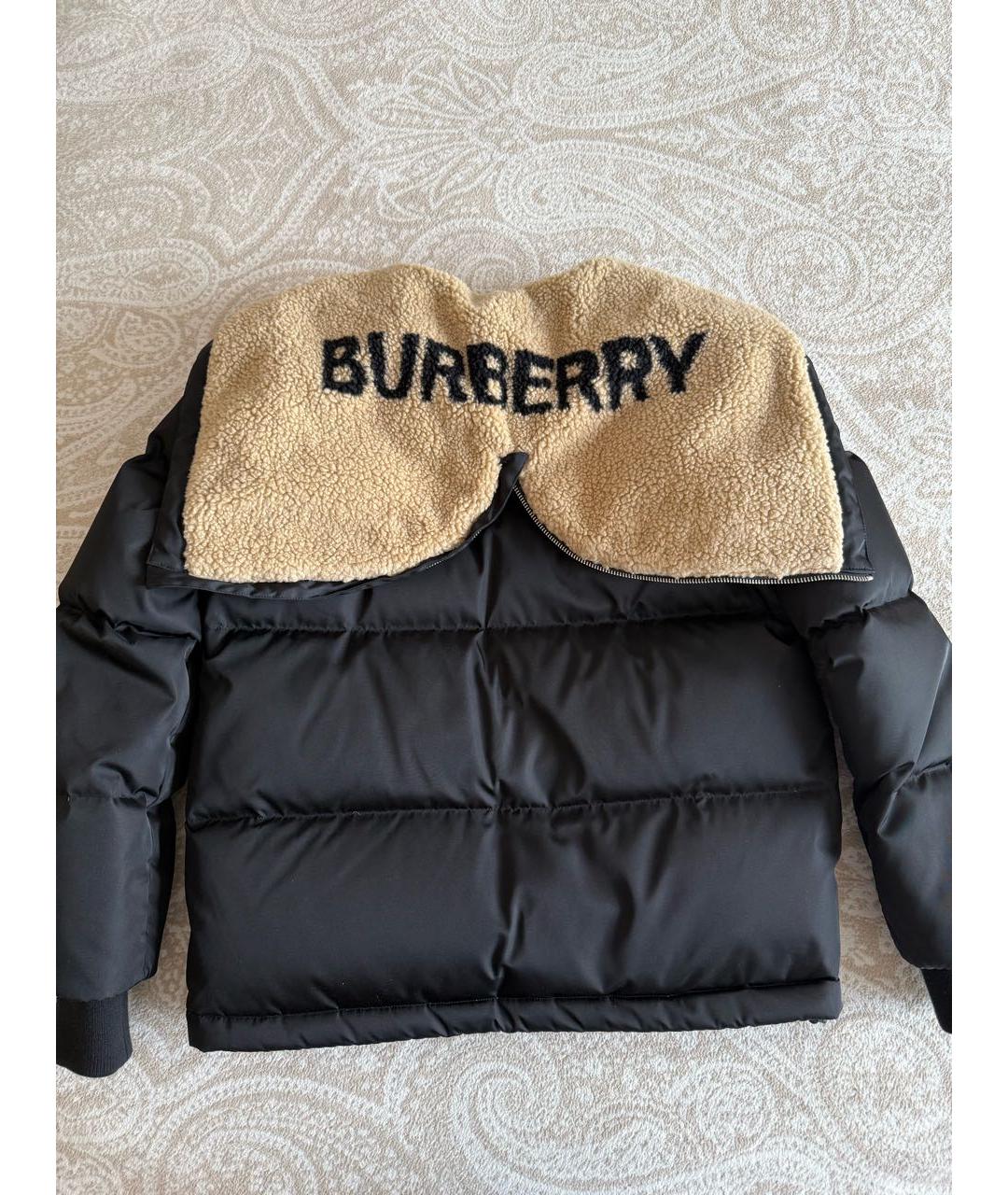 BURBERRY Черный пуховик, фото 2