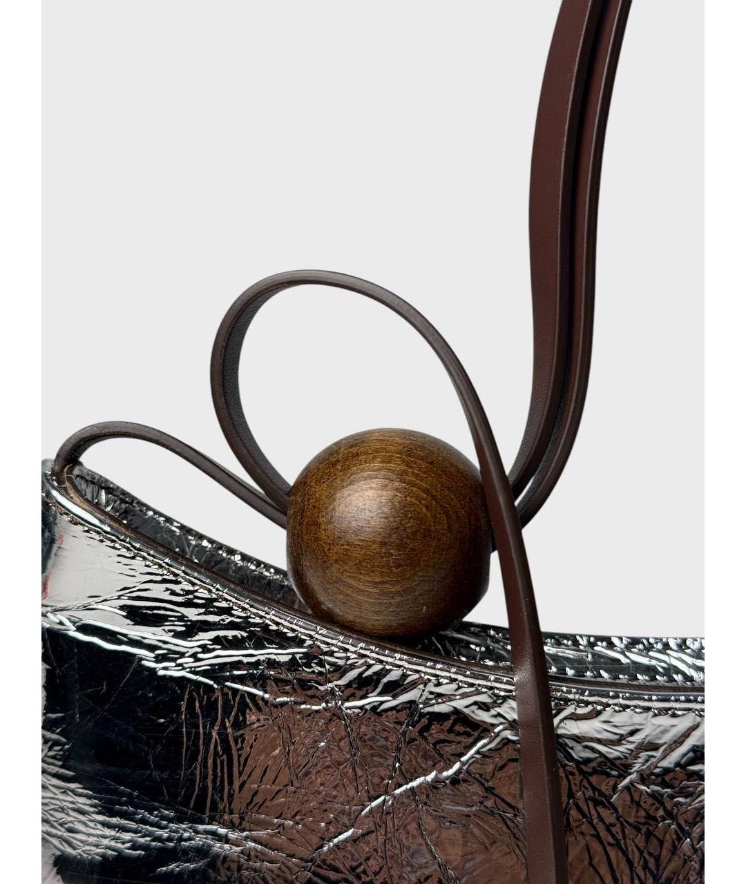 JACQUEMUS Кожаная сумка с короткими ручками, фото 6