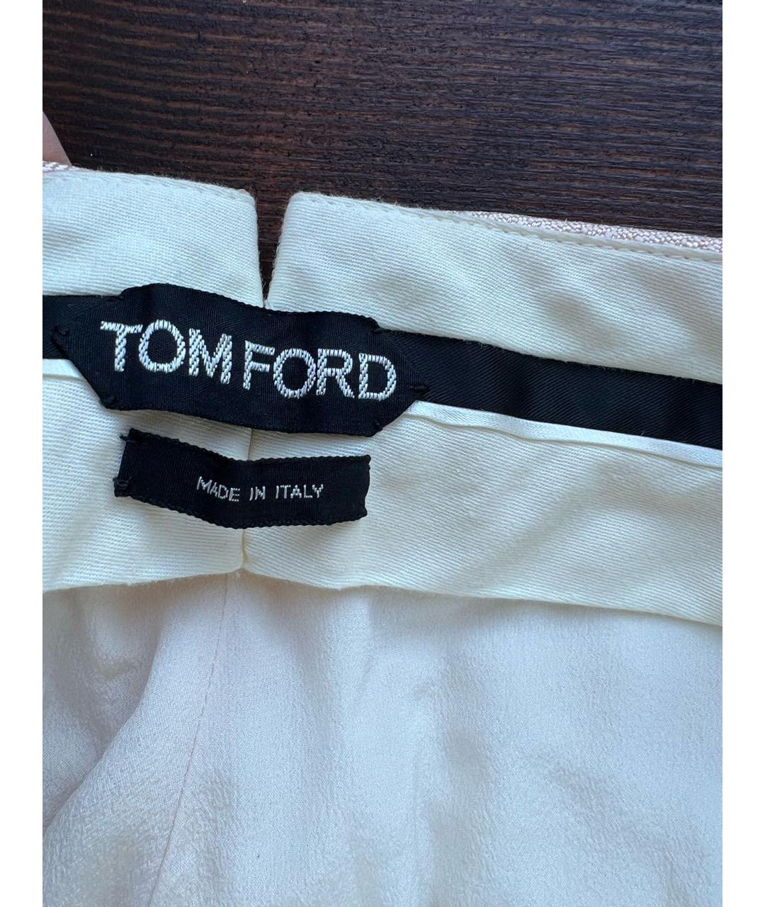 TOM FORD Шелковые прямые брюки, фото 3