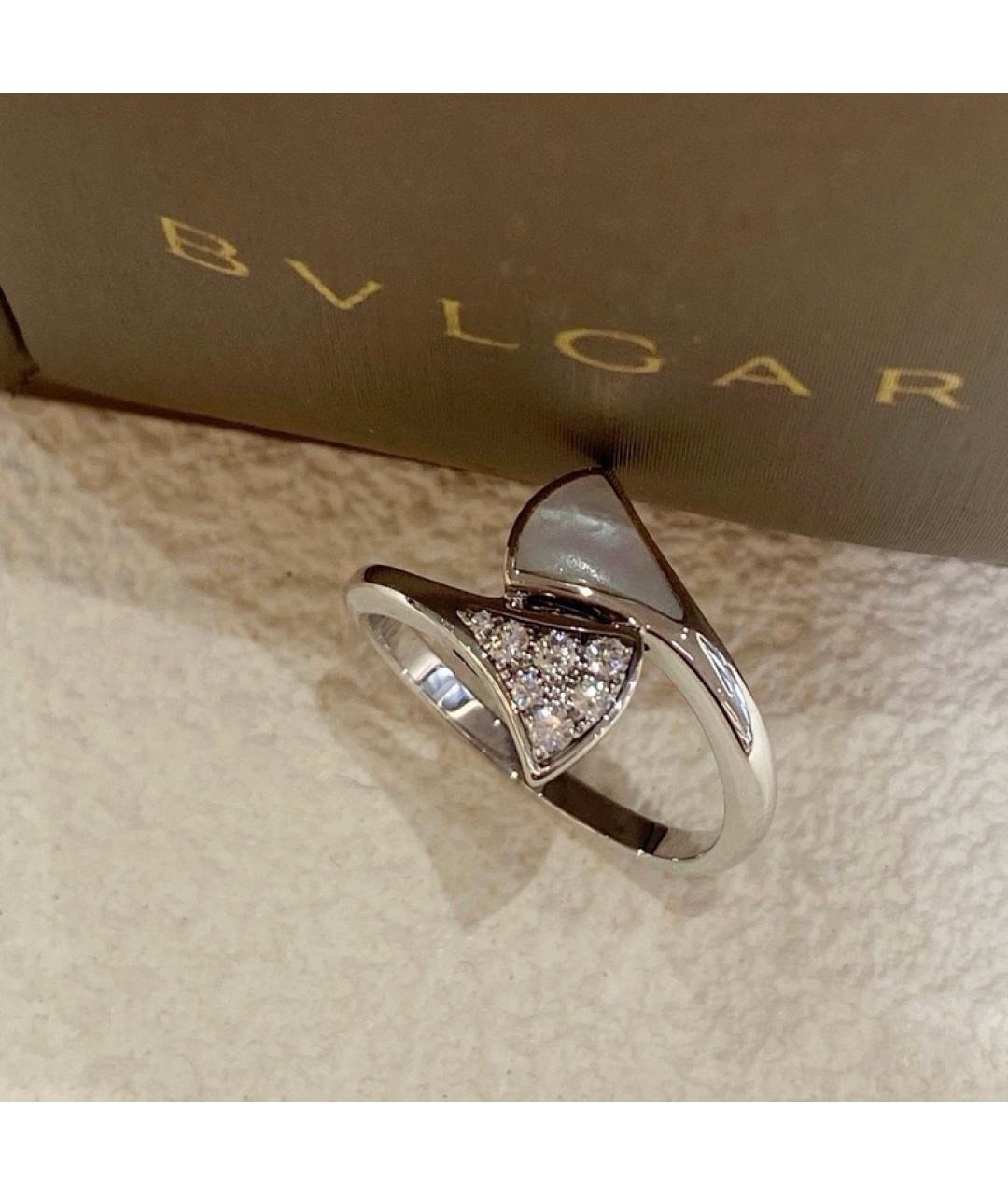 BVLGARI Белое кольцо из белого золота, фото 2