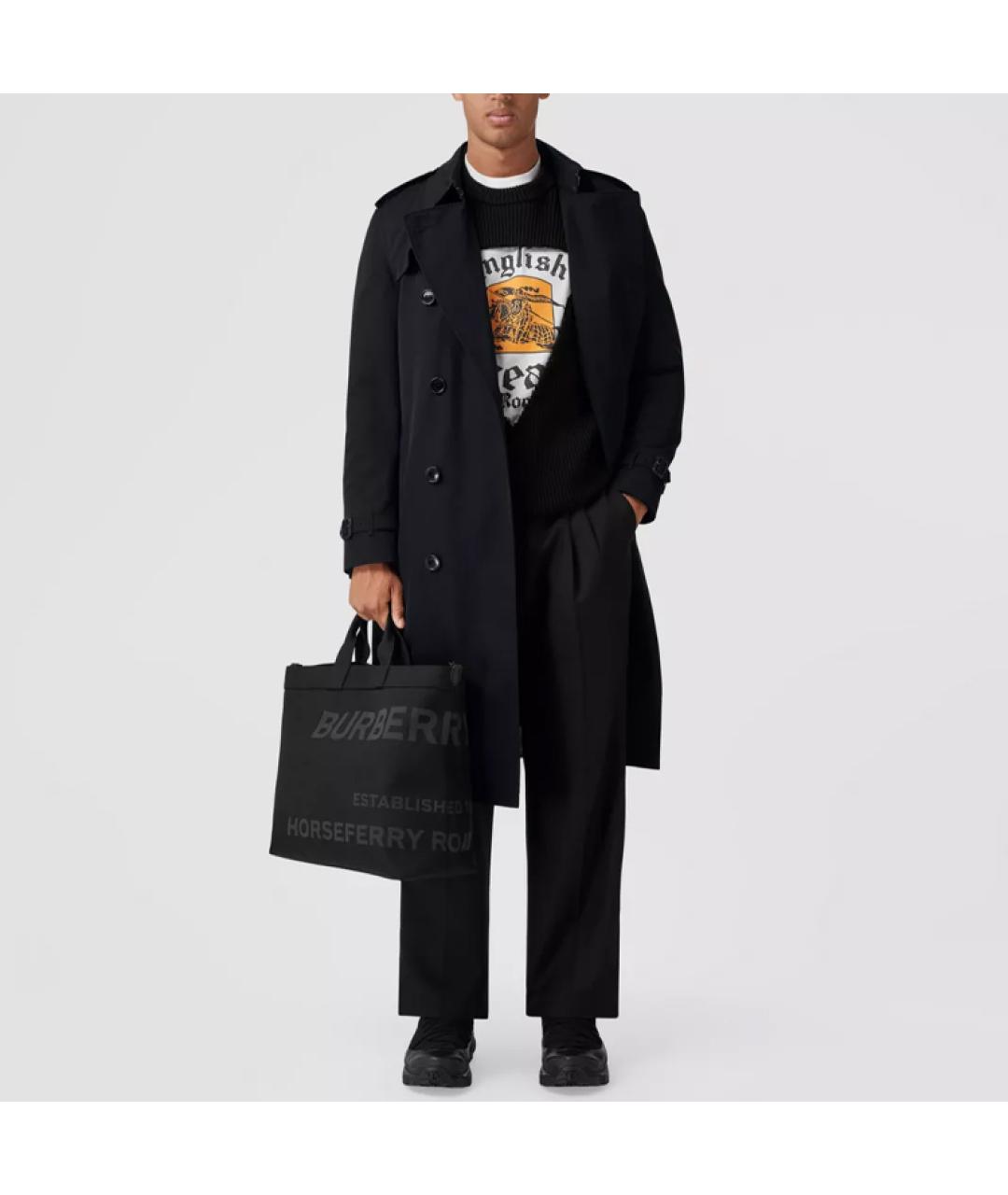BURBERRY Черный тренч / плащ, фото 3