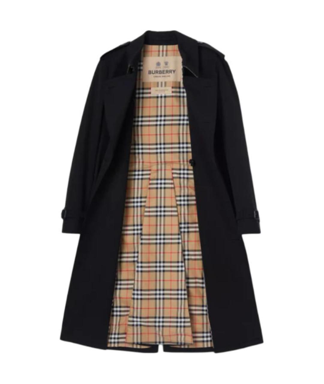 BURBERRY Черный тренч / плащ, фото 2