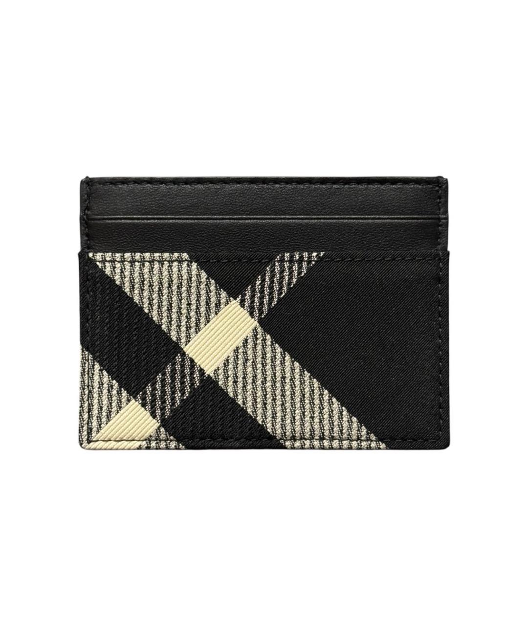 BURBERRY Черный кожаный кардхолдер, фото 1