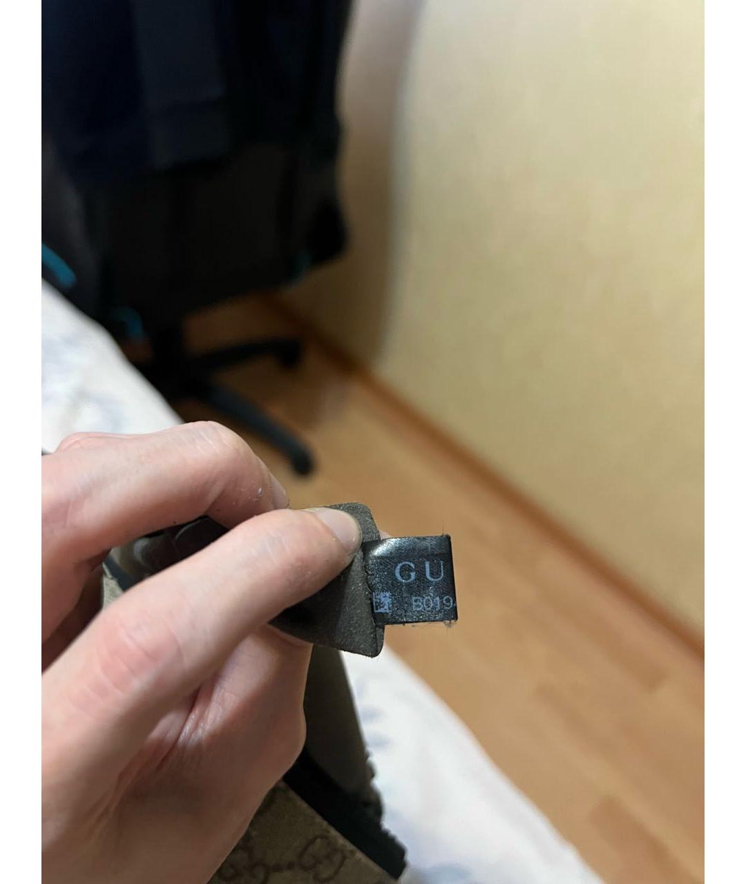 GUCCI Бежевая кожаная сумка на плечо, фото 8