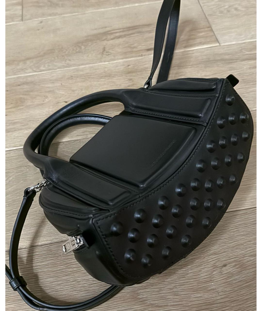 ALEXANDER WANG Черная кожаная сумка с короткими ручками, фото 5
