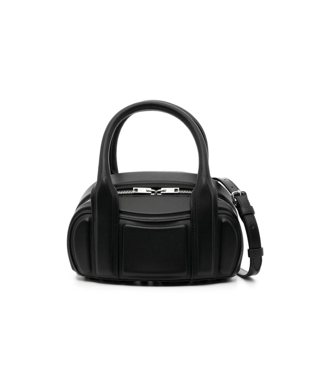 ALEXANDER WANG Черная кожаная сумка с короткими ручками, фото 1