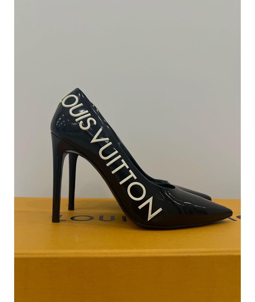 LOUIS VUITTON Черные туфли из лакированной кожи, фото 6