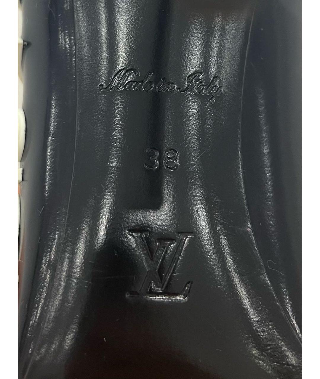 LOUIS VUITTON Черные туфли из лакированной кожи, фото 5
