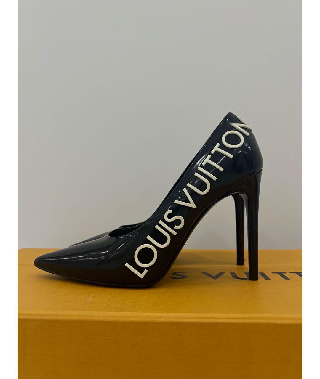 LOUIS VUITTON Черные туфли из лакированной кожи, фото 2