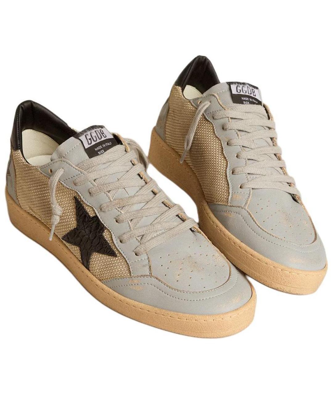 GOLDEN GOOSE DELUXE BRAND Коричневые низкие кроссовки / кеды, фото 3