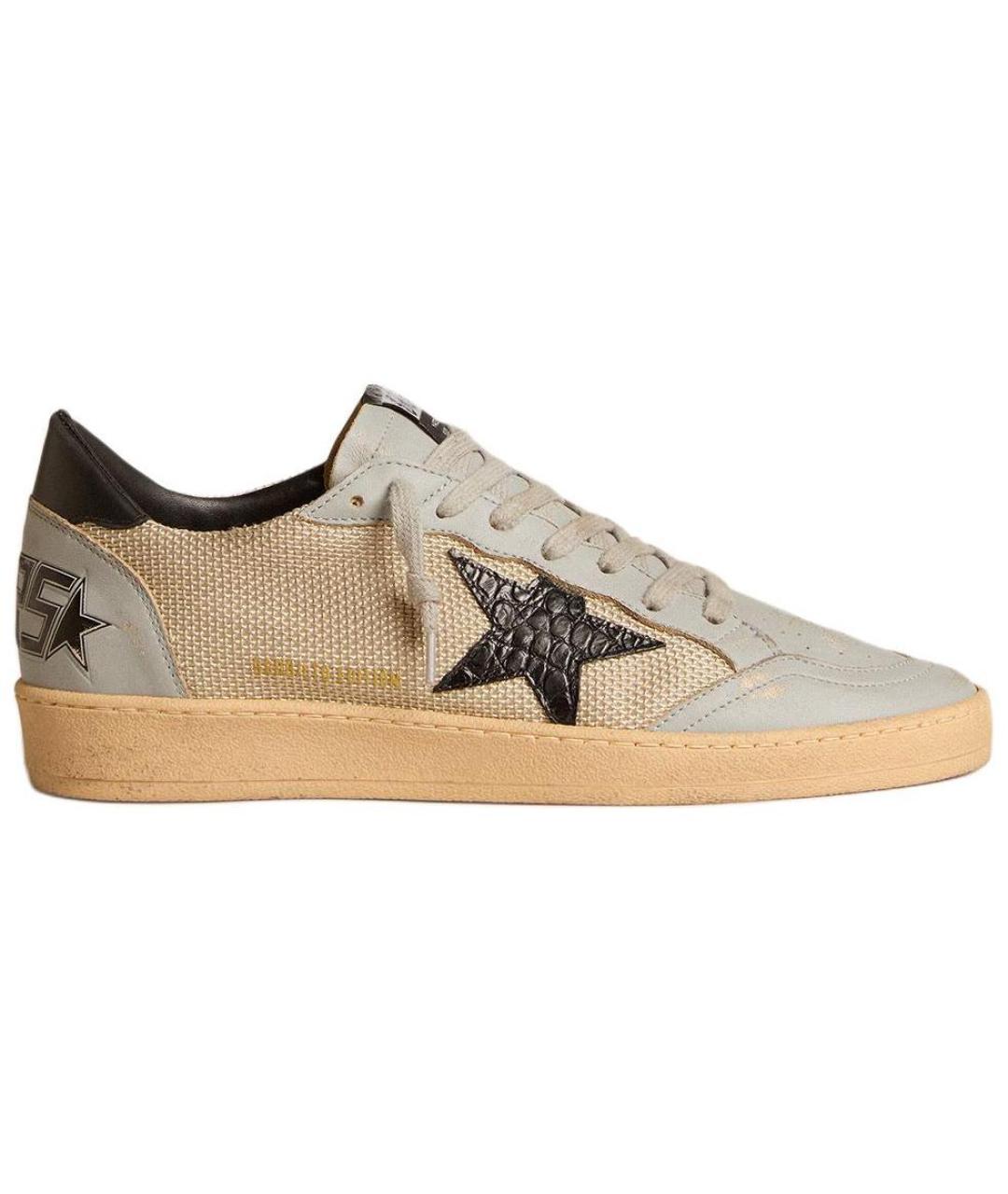 GOLDEN GOOSE DELUXE BRAND Коричневые низкие кроссовки / кеды, фото 1