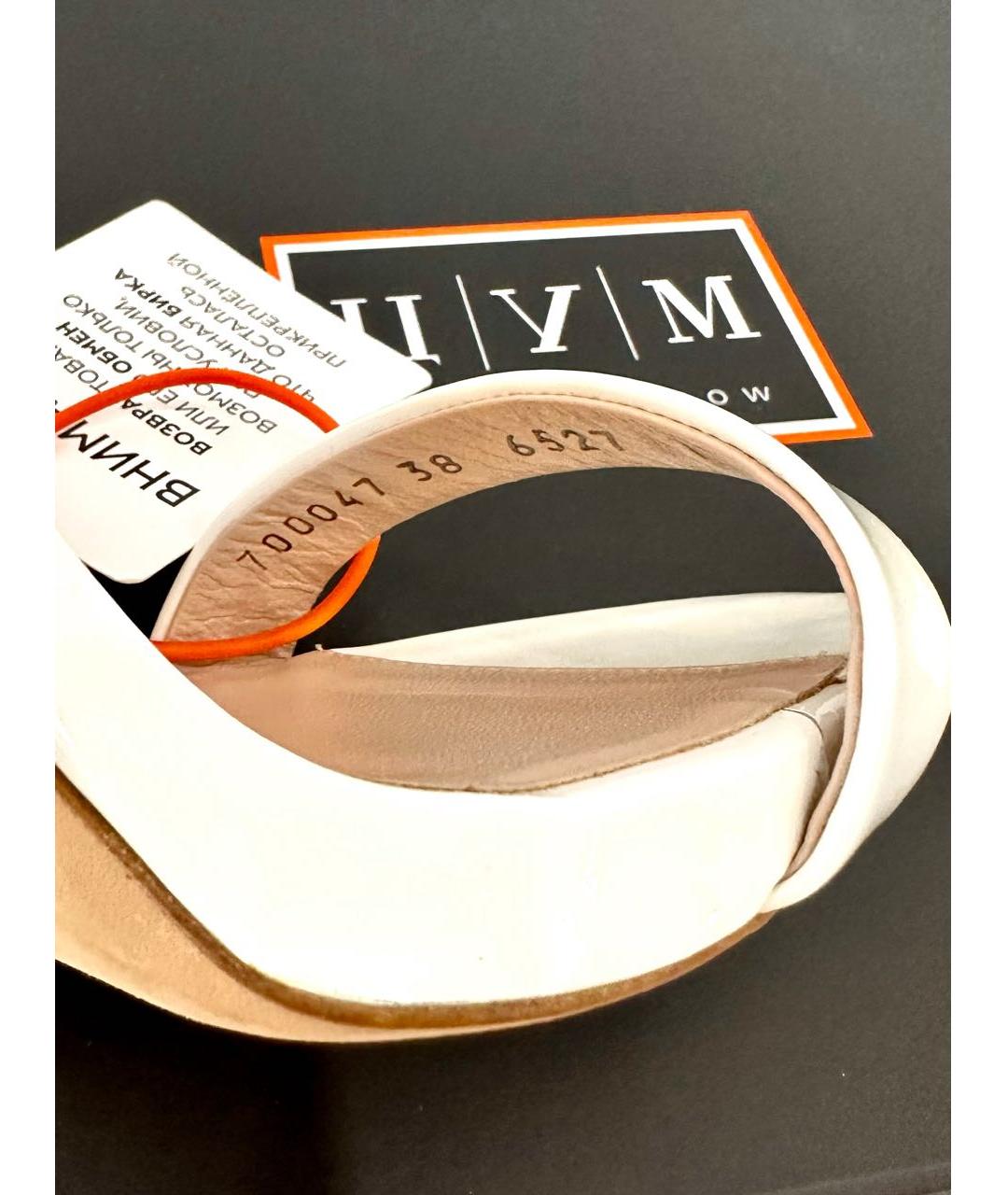 GIUSEPPE ZANOTTI DESIGN Белые босоножки, фото 6