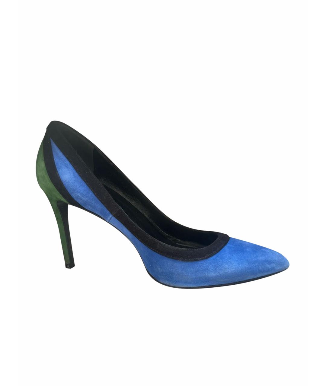 GUCCI Мульти замшевые туфли, фото 10